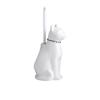 Ceramic Cats Base Toilet Bowl Brush Soft Bristles Toilet Cleaning Brush With Holder Deeply Cleaning Toilet Brush
