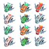 12Pcs Pull Back Wind-up Airplane Toy Educational Spring Clockwork Aircraft Toy Toddlers Boys Girls Stress Relief Mini Plane Model Toy