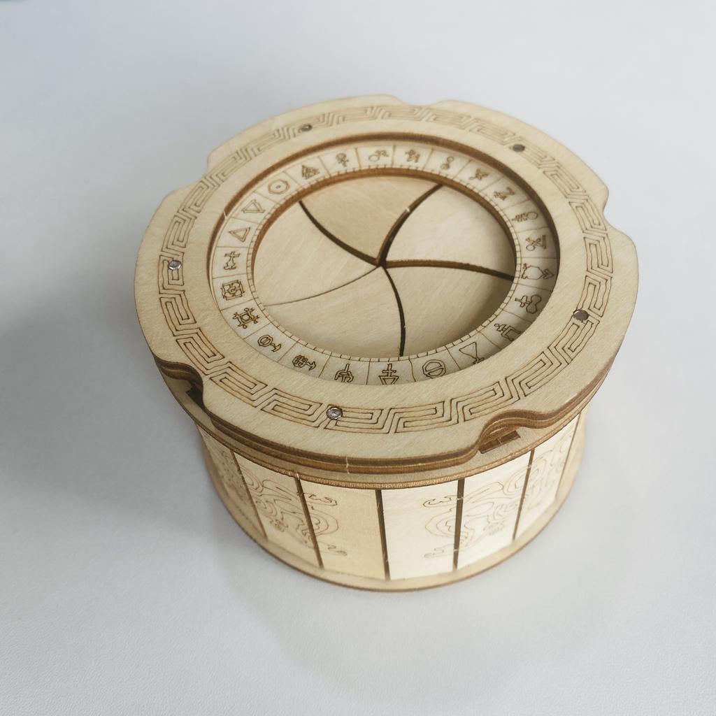 3D Puzzle DIY Wooden Mechanical Box Assembly Model Adult Birthday Halloween Christmas Gift