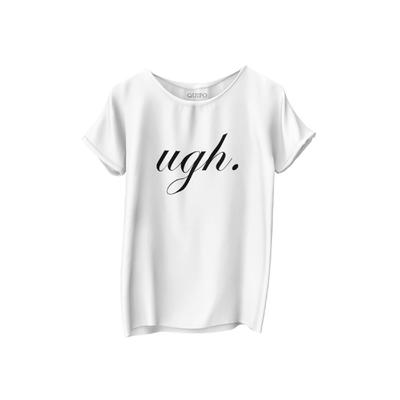 UGH Shirt - Quipo Handgemachte T-Shirt Serie - Lustige T-Shirts Geschenke - Kunstdruck Shirt - Sarkastische Shirts für Damen und Herren (XS)
