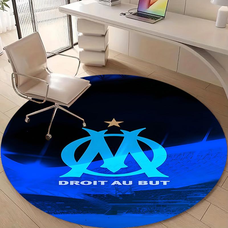 1pc Football Team (75) Design Printed Area Round Carpet for Bedroom Living Room Home Decor Rugs Mat Non Slip Mat Rug for Bedside