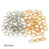 Multi-Size Electroplated CCB Plastic Large-Hole Beads for DIY Jewelry Crafting
