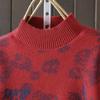 Maglione da Donna Invernale Ispessito Pullover Caldo Lavorato a Maglia Elasticizzato Manica Lunga Oversize Maglione Top