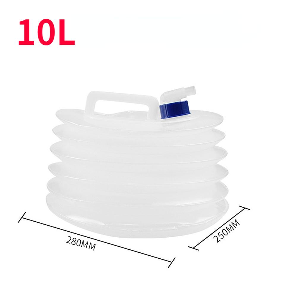 5L-15L Outdoor Collapsible Water Bag Camping Foldable Water Containers Drinking Multifunction Telescopic Storage Water Bottle