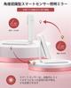 Gospire Folding Makeup Mirror, Tabletop, with Light, LED Makeup Mirror, 3 Colors, Stepless Dimming, Adjustable Angle, Folding Tabletop Mirror (White)