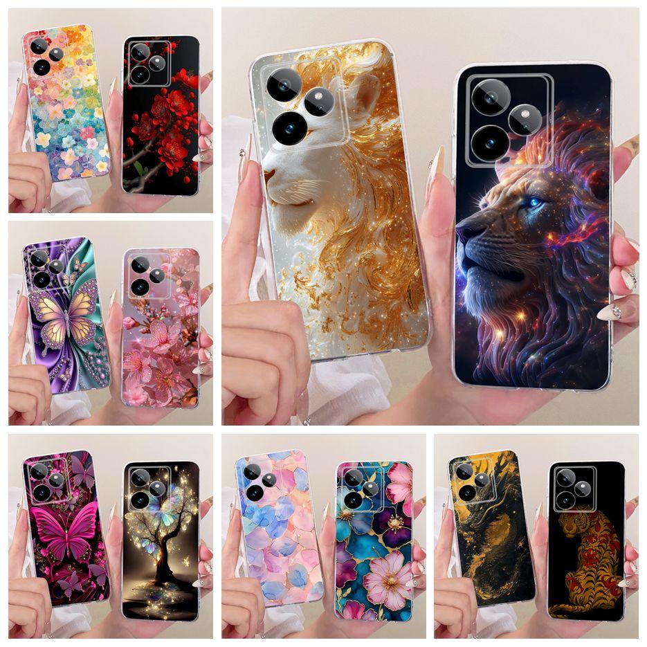 For Realme GT 7 GT7 T 5G Case RMX5061 Cute Lion Fashion Painted Cover Soft Silicone Phone Case For Realme GT 7 Pro GT7T 5G Shell