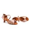 Women Girls Latin Dance Shoes Mid-Heel 5CM Ballroom Dancing Shoes Salsa Tango Soft Sole Indoor Shoes