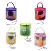 Colorful Yarn Storage Mesh Bag Mesh Weaving Round Bags Wool Storage Bag Yarn Crochet Organizer Knitting Baskets DIY Accessories