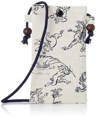 Maruzen Pochette för Smartphones och Japansk 11 x 1 x Choju Jinbutsu Giga Giga Vit Japantillverkade Tillbehör, Mönster, 18,5 cm, (Choju-målningar),