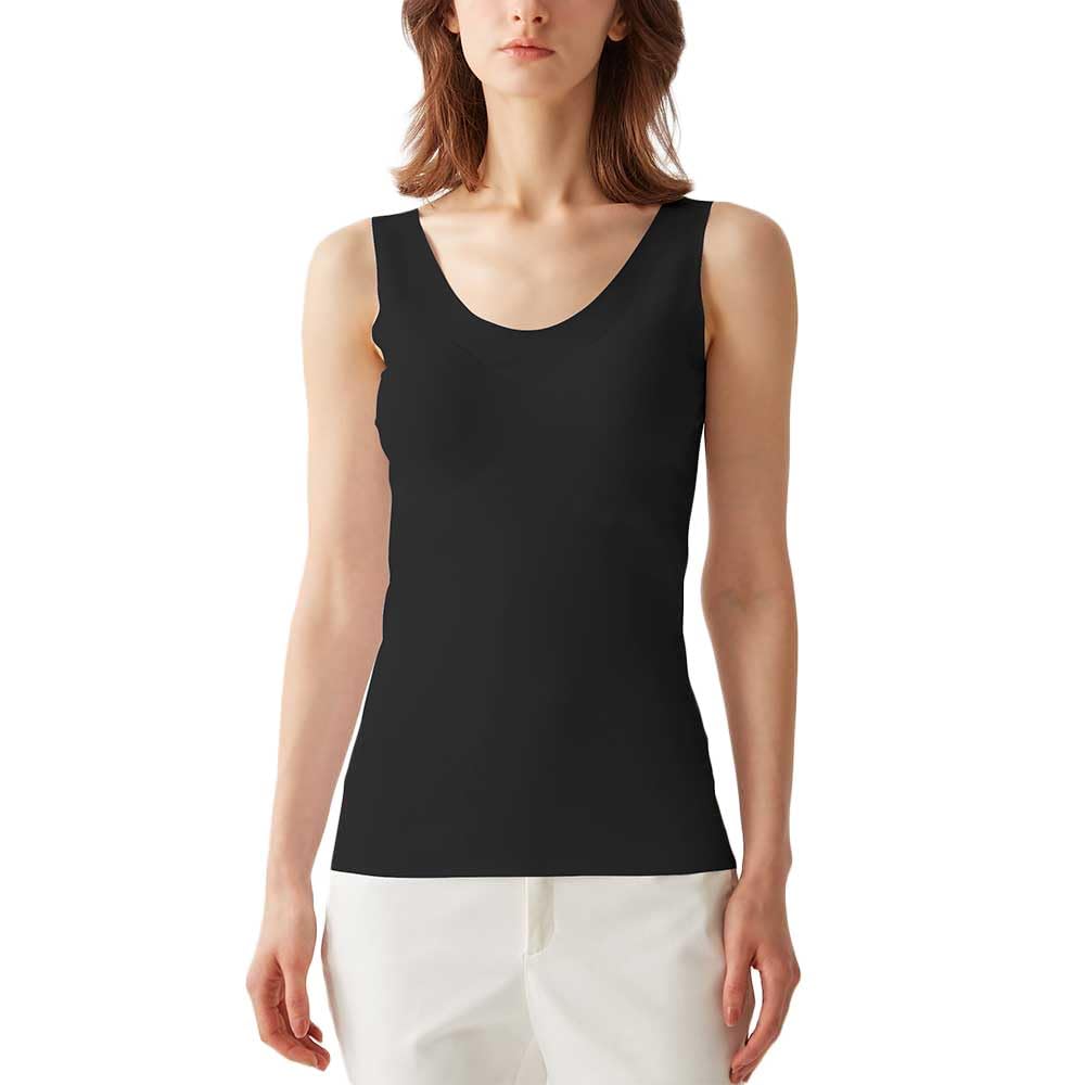 

Майка Kirei Labo Полностью Охлаждающая и Легкая с Подушечками KL7258R Новый Черный LL [Gunze] Бесшовная® Женская