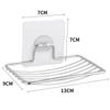 4/1pc Stainless Steel Soap Rack Punch-free Nail-free Bathroom Single Layer Drain Wall Hanging Sucker Soap Box Light Luxury Shelf