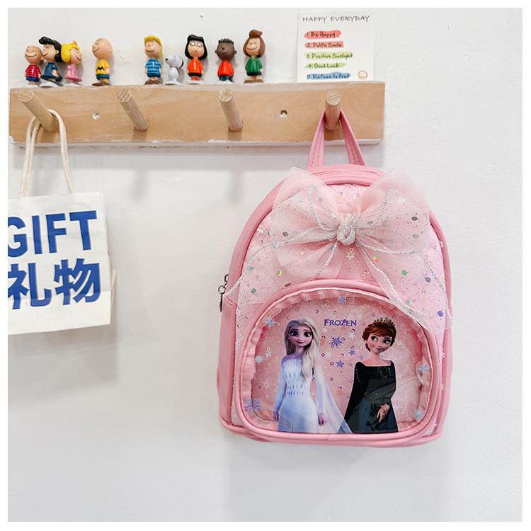 

New Cute Cartoon Pearl Bow Backpack For Kindergarten Adorable Stylish Casual Bag розовый