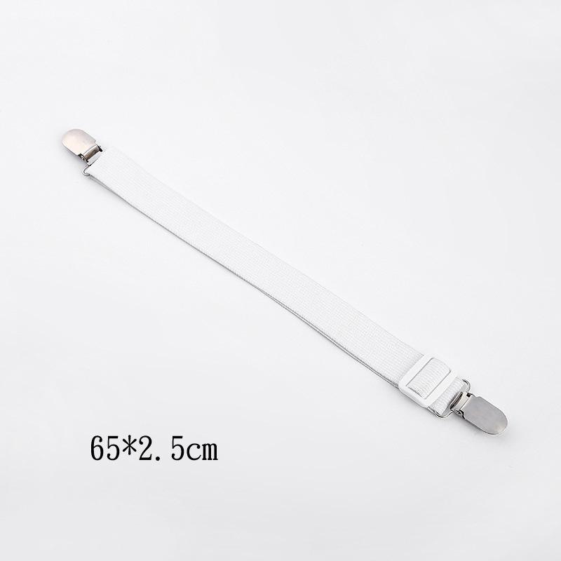 8/4/2 шт. Регулируемые эластичные зажимы для простыни с металлическими застежками 2PCS белый