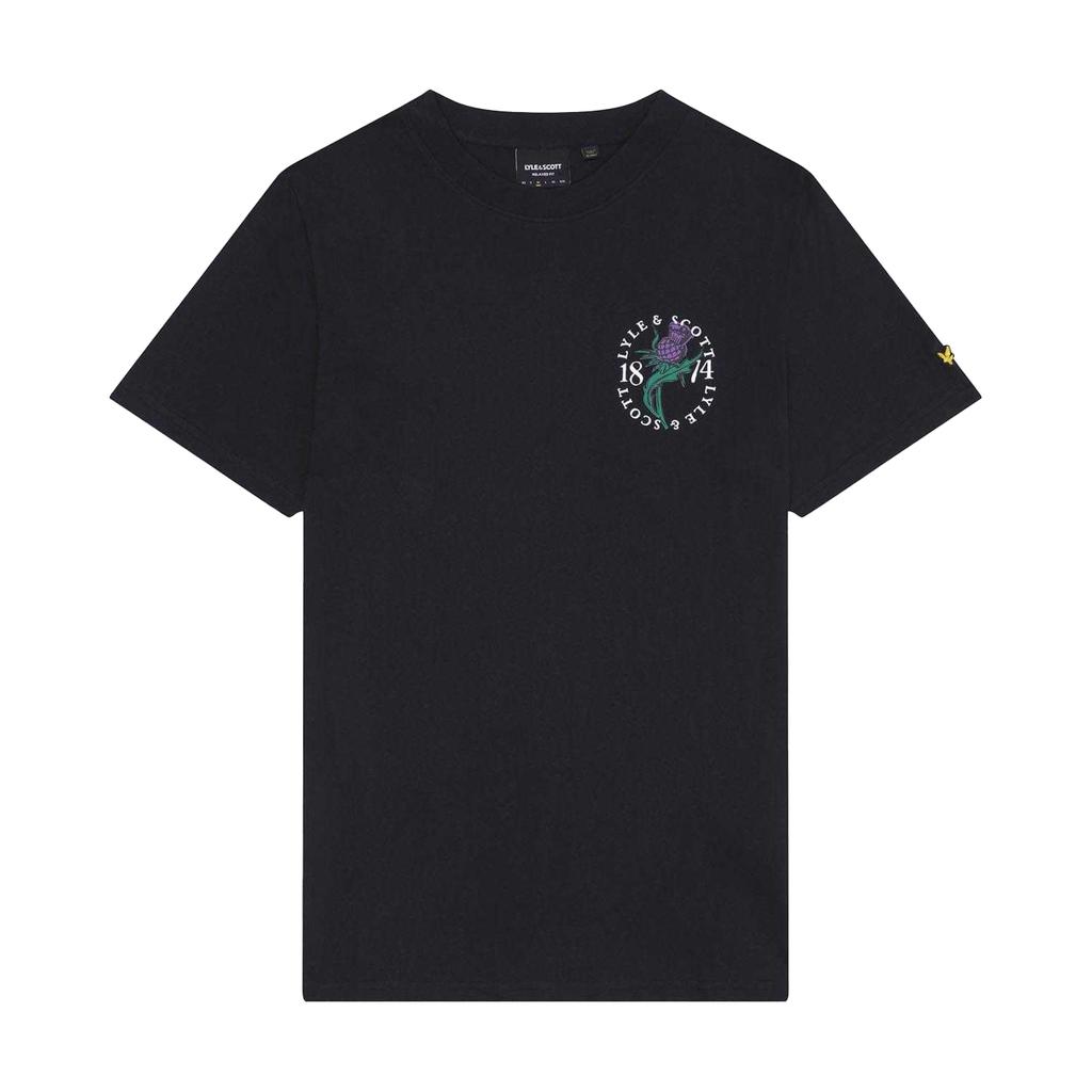 Lyle & Scott Mens Thistle Back Print T-Shirt