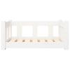 Vidaxl Legowisko Dla Psa, Białe, 65,5X50,5X28 Cm, Lite Drewno Sosnowe