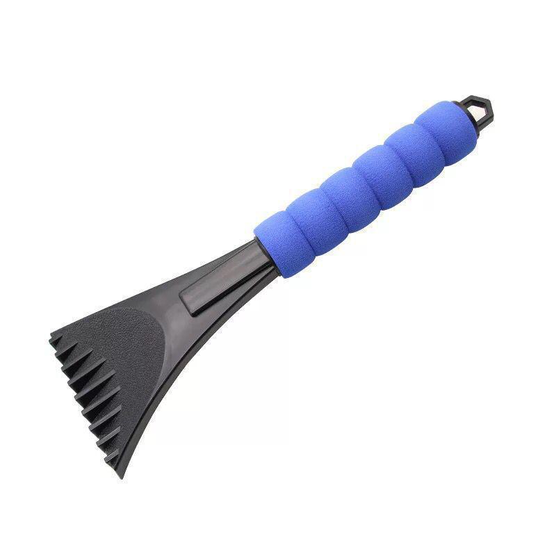 Winter Car Snow Removal Tool: De-Icing Shovel with EVA Sponge Cover and Ice Breaker - Plastic Scraper Snow Shovel