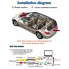 European License Plate Frame with 8-LED Night Vision AHD 1080P Wide Angle Car Rear View Camera for Reverse Parking