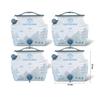 8L Portable Foldable Camping Water Bag with Rotary Spout, 3-layer Composite Material Outdoor Emergency Water Storage Bag 4pcs