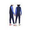 Nike Casual Sports Suit Color Block Letter Print Zipper Midnight Blue Kids suit DV3120-410