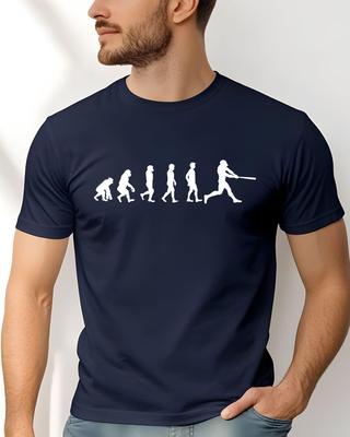 Funny Baseball Evolution Unisex Tee, Athlete Gift, Workout Shirt, Casual Wear, Sports Tee, Soft Comfortable Tshirt