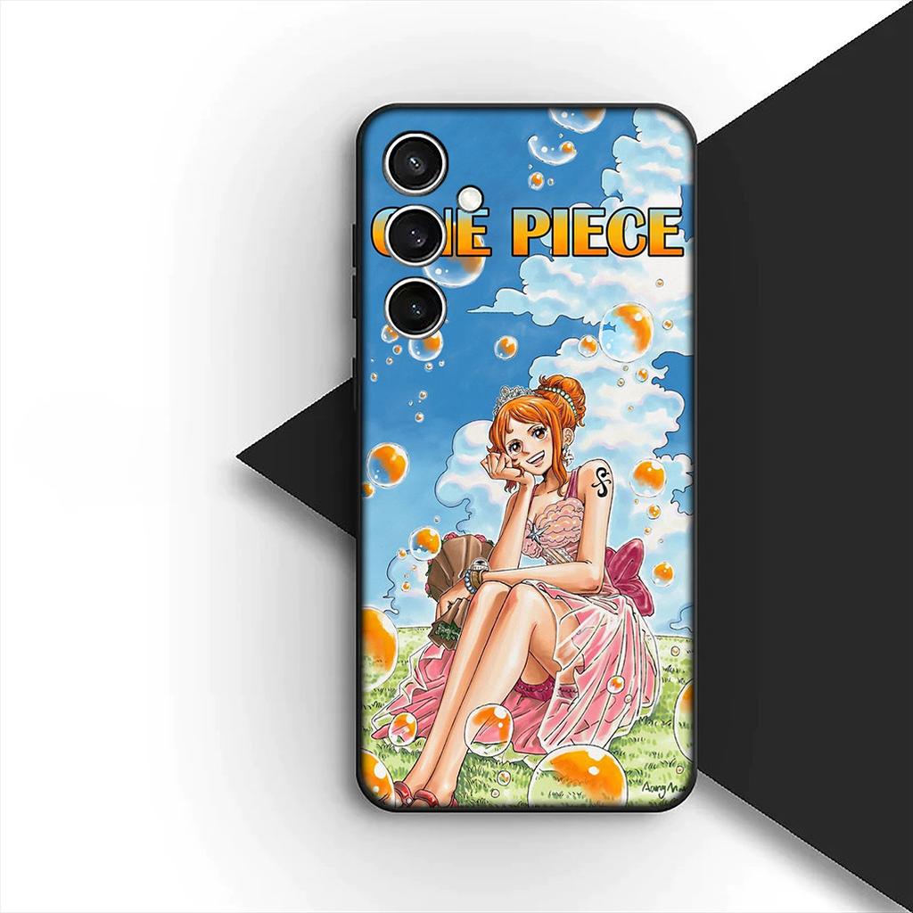 Cover for Samsung Galaxy S24 S25 S23 FE Ultra Plus S7 Edge S25+ S23+ A56 5G Casing Phone Case Wallpaper Nami One Piece Luffy