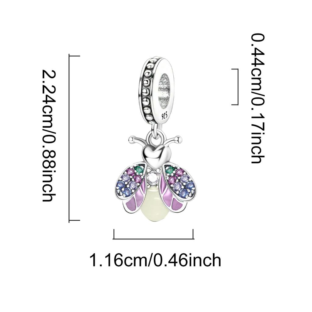 Copper Luminous Sweet Firefly Pendant Can Diy Made Into Bracelets Necklace High Quality Jewelry Gift