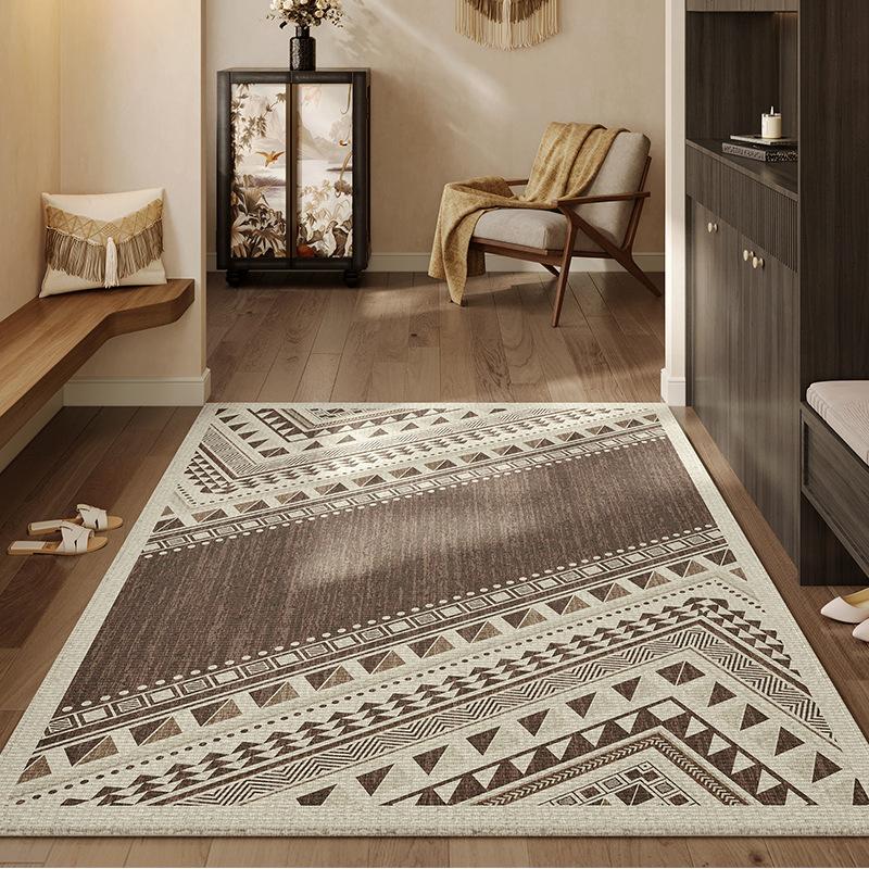 

Японский простой коврик для входной двери с улучшенными сенсорными функциями, противоскользящий и устойчивый к грязи легкий роскошный коврик для крыльца 50x80cm