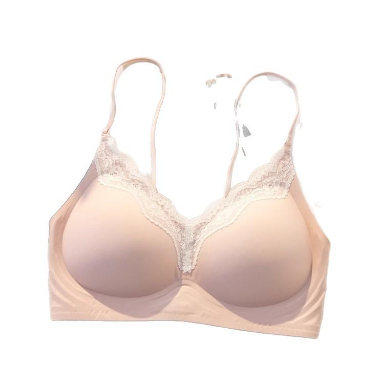 Reggiseno Push-Up Senza Cuciture da Donna - Supporto Invisibile, Scollo a Incrocio sul Collo, Spalline Sottili, Senza Ferretto, Aumento del Seno Piccolo