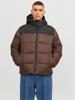 Demi-season Jacket Jack & Jones Jjetoby Puffer Hood SN (12235859) Seal Brown