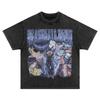 Anime JoJos Bizarre Adventure T Shirt DIO Washed Manga JOJO Stone Ocean Men Women T-shirts Oversized Kujou Jolyne Tops Tees