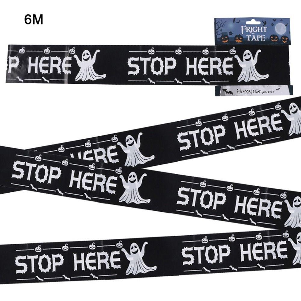 

Plastic Halloween Props Marking Sign Window Prop Danger Line Danger Warning Line Halloween Party Style 3