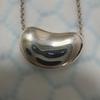 Used Beautiful Item Tiffany Beans Necklace 925 Silver