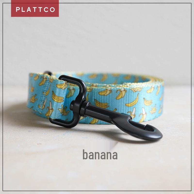 PLATTCO Hot-Selling Printed Banana Dog Leash PDL327 M 2.5cm x 120cm