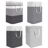 New Foldable Laundry Basket Simple Style Durable Waterproof Laundry Basket Portable Clothes Storage Box Household Use