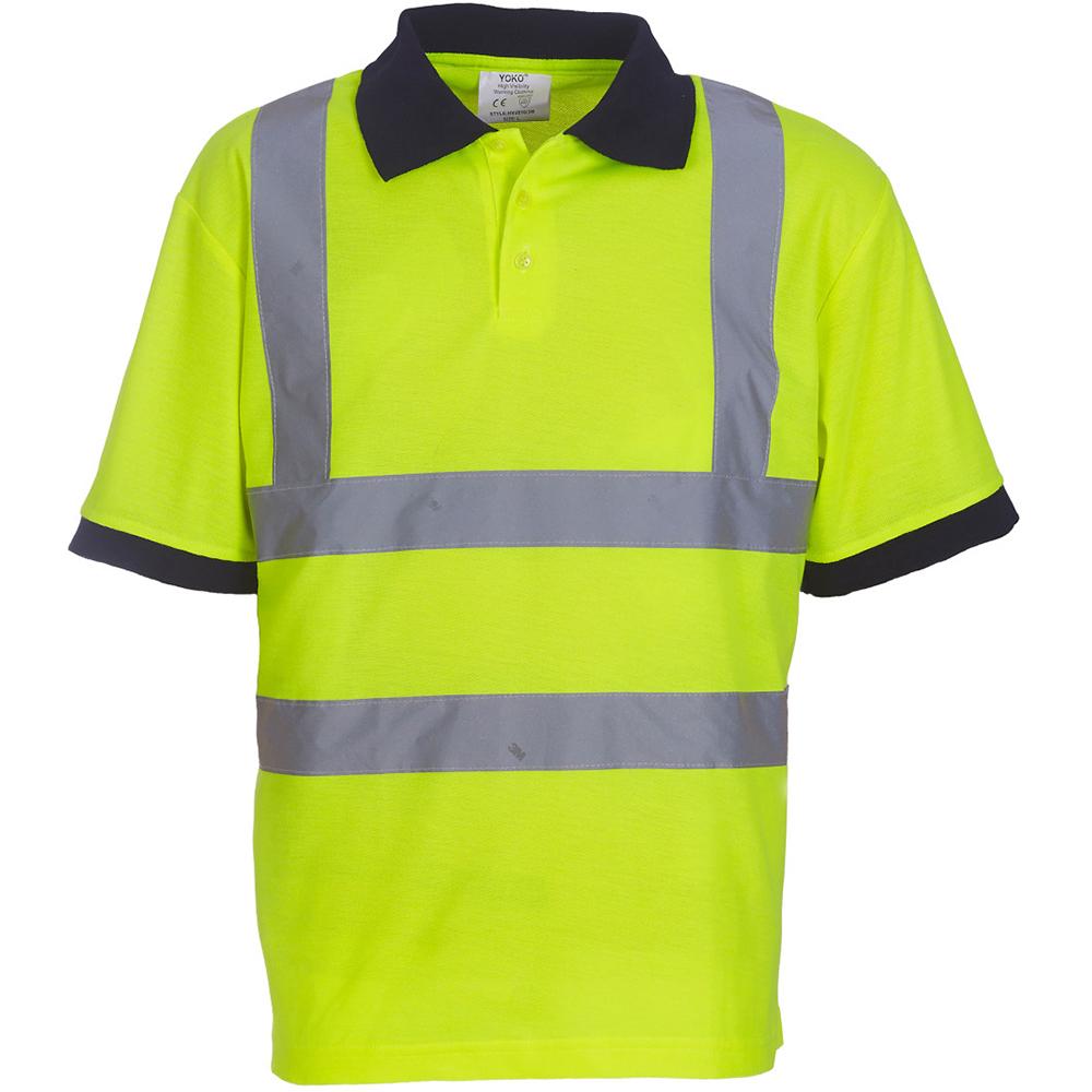 Yoko Hi-Vis Short Sleeve Polo Shirt / Mens Workwear