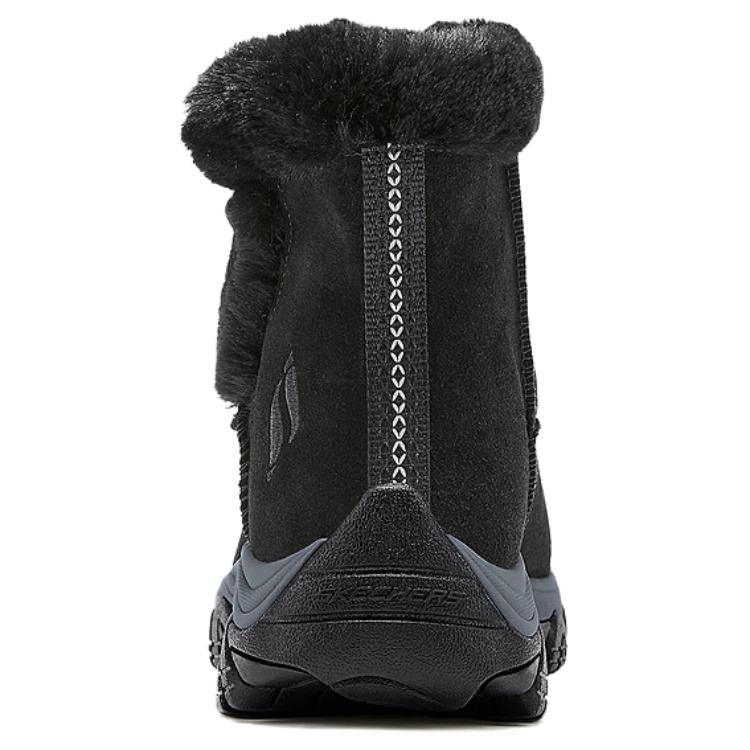 Skechers Modern Comfort Suede Padded Comfortable Versatile Short Boots Women Boots Black 169103-BLK