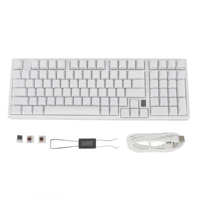 98 Tasten Mechanische Tastatur Brauner Schalter RGB Drahtlos 2.4G BT3.0 5.0 Typ C Kabelgebundener Mechanischer Ziffernblock