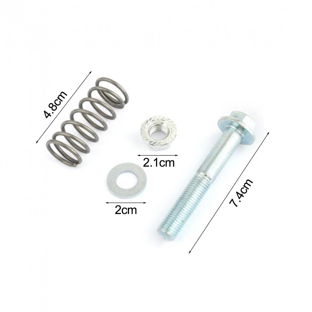 Comprehensive Exhaust Kit Exhaust Bolts Kit Exhaust Nuts Kit M10x1.5x75mm Kit