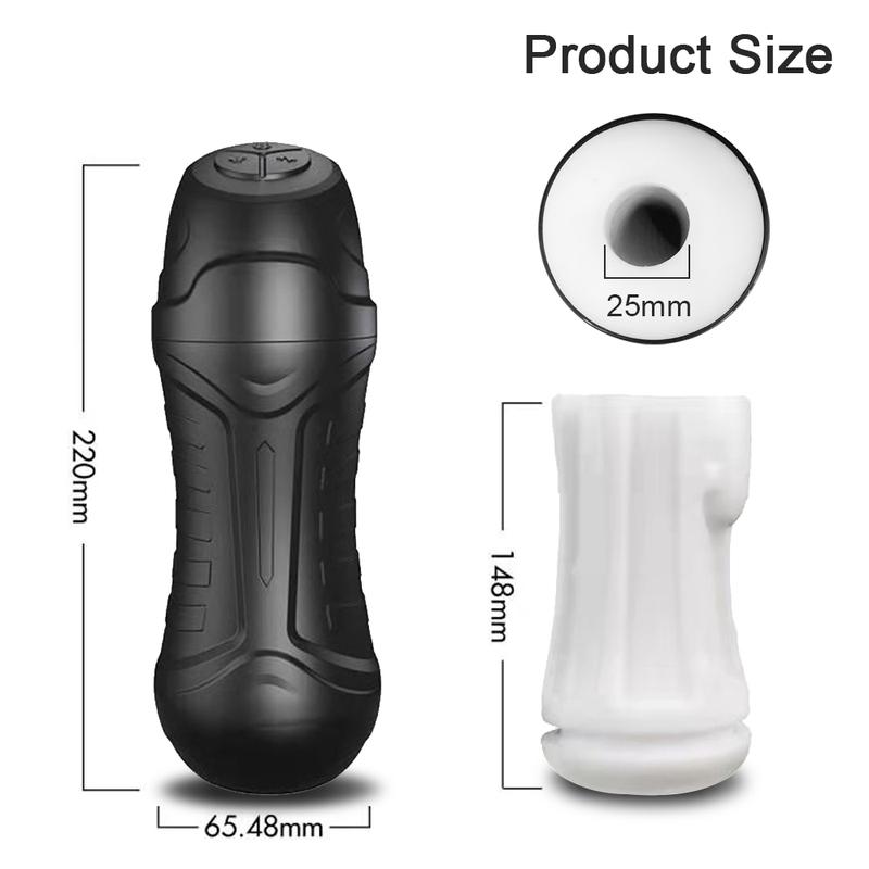 Automatic Male Masturbator Vibration Blowjob Sucking Machine Silicone Vagina Masturbation Cup Sex Toys Adult Goods for Men
