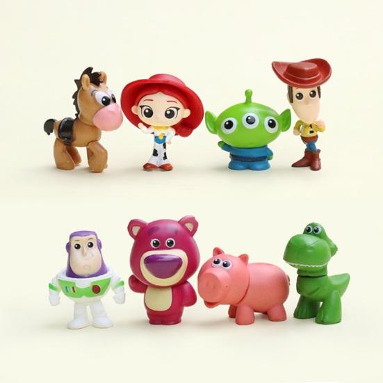 8 Pcs Miniature Figures, Anime Theme Tiny Movie Character Figurines, Collectible Toy for Fans, Kids, Collectors