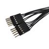 1Pcs Reset Desktop Power On/Off Dual Control Cable Pc Motherboard Switch Jumper 9-Pin 1 To 2 Line Splitter Switch