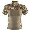 Military Camouflage Tactical Combat Short T-Shirt Russian Army Airsoft Training Hunting T Shirts Paintball Husband Work Uniform