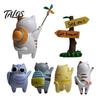 Metal Surface Magnets Cartoon Traveling Cat Refrigerator Magnet, 3D Kitten Decorative Fridge Memo Notes Photo Holder for Home, Lover Gift Strong