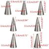 7pcs Stainless Steel Pleated Skirt Tube Nozzle Set for Pastry and Cake Decorating - Baking Supplies with Easy Release Design