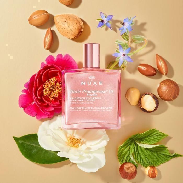 Huile Sèche Scintillante - Nuxe - Huile Prodigieuse® Or Florale - 50ml - Vegan - Tous Types De Peau