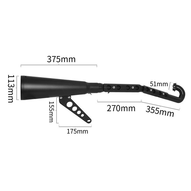 FIRE TORCH fits Triumph Scrambler400X, Speed Four 400 exhaust tail.