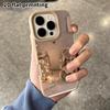 Phone Case: 2D Flat Lambskin Suitable for iPhone 18 17 16 15 14 13 Pro Film Protective Case, Plush Little Bear, Christmas and Halloween Gift