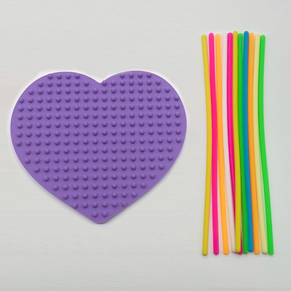 Non-Toxic Sensory Activity Board For Kid Busy Board Motor Skills Montessori Toy Relaxing Stress Colored Silicone Rod Travel Toy Gift Children