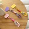 with Clip Braided Strips Color Phone Lanyard Colorful Wrist Straps Hand Lanyard  Female Lady Girl