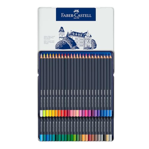 Faber-Castell Goldfaber Colored Pencil Set, 48 Colors In a Tin, 114748